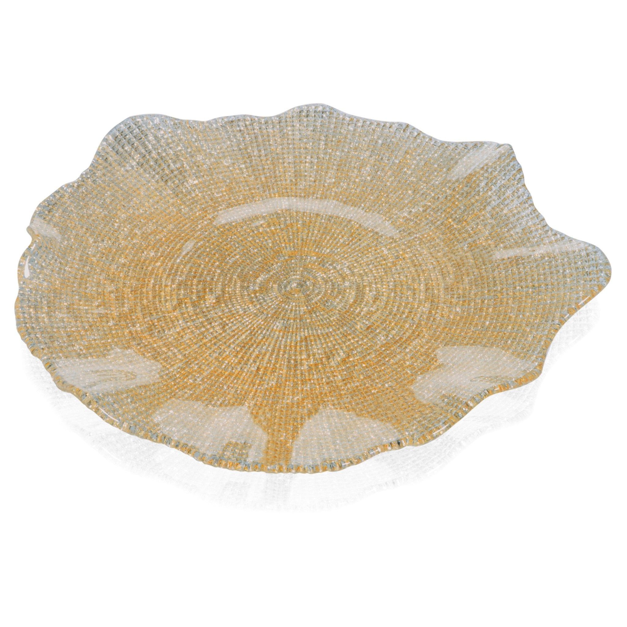  Đĩa Folies Gold Glitter 37cm 