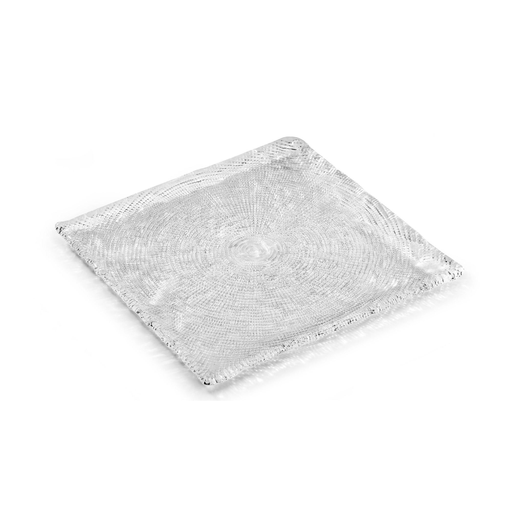  Đĩa vuông Diamante trắng 23.5cm 