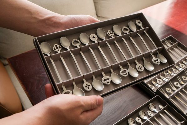  Set 12 thìa Party Oriental Stainless Steel Antique Sambonet 