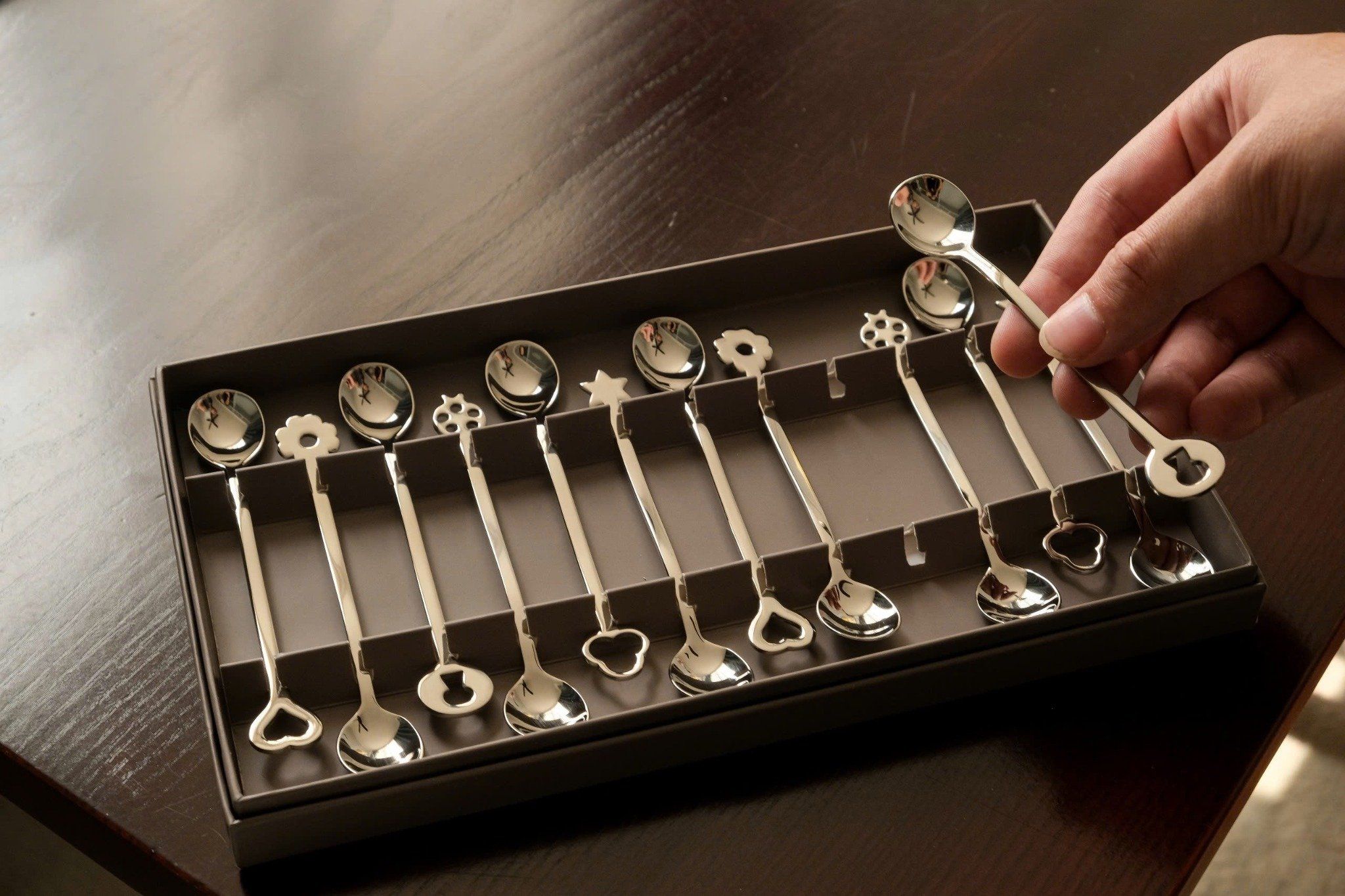  Set 12 thìa Party Oriental Stainless Steel Mirror Steel Sambonet 