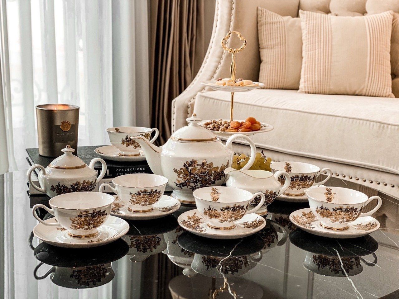  Bộ Cafe cúc vàng 