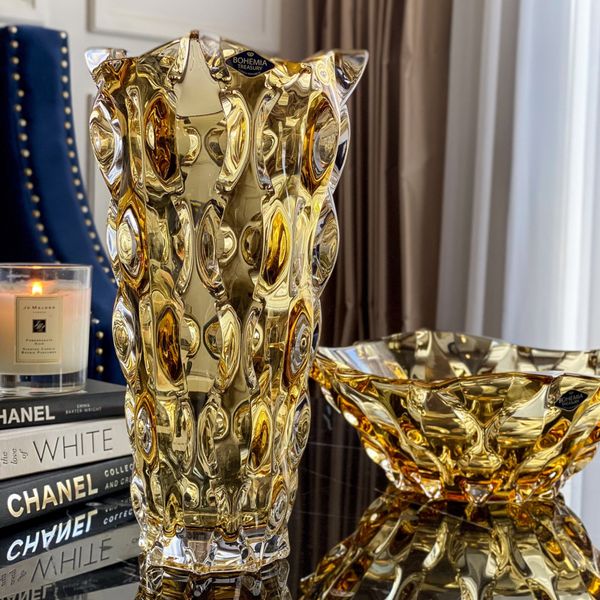  Lọ hoa pha lê Samba vàng 