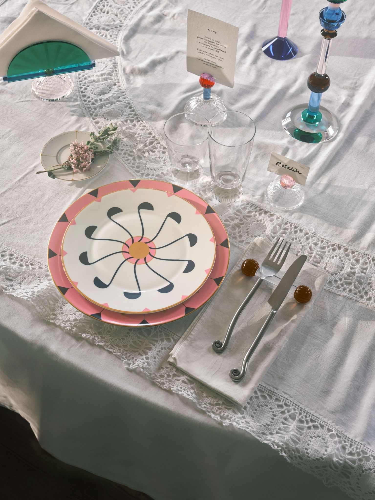  Kẹp menu Desiree (Purple/Slate/Clear/Fuchsia) Reflections Copenhagen 