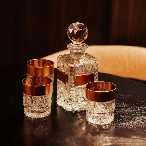  Bộ cốc Whisky khảm vàng 320ml Arcade 