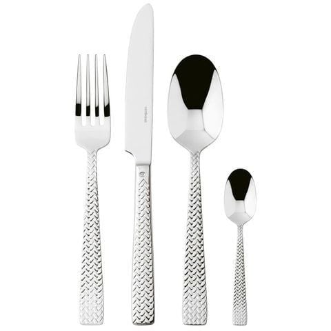  Set 24 món (Dao, dĩa, thìa lớn, thìa nhỏ) Cortina Stainless Steel Mirror Steel Sambonet 