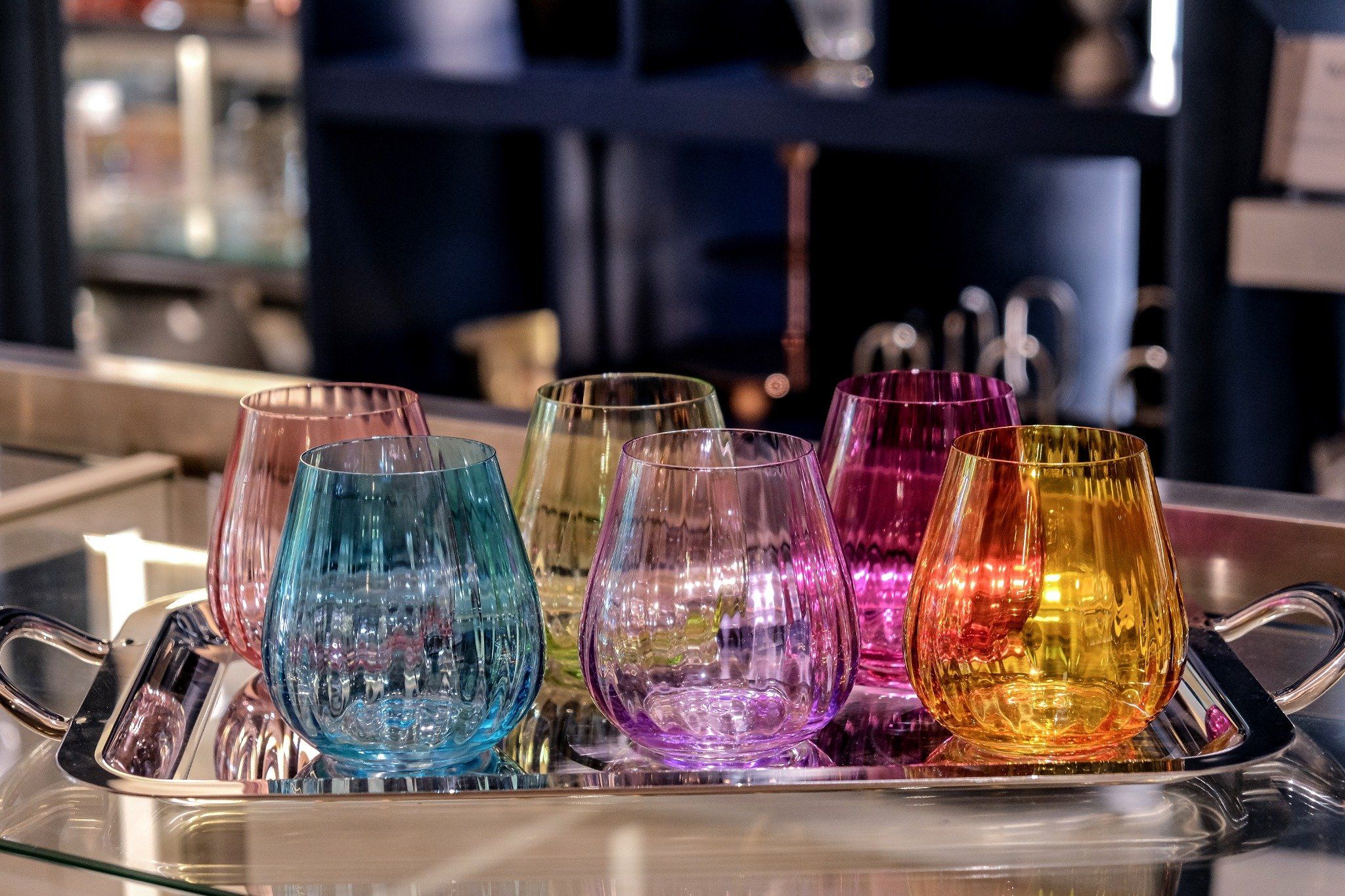  Set 6 cốc Columba màu 380ml Crystal Bohemia 