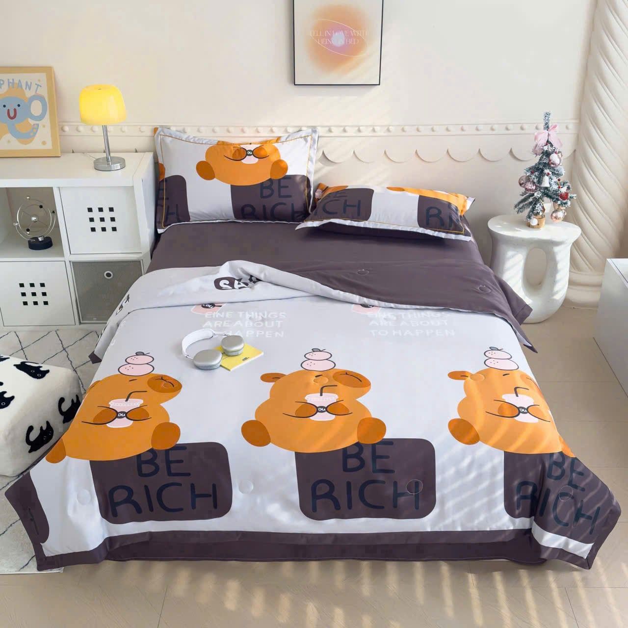  Cotton Lụa HOA VĂN - CHĂN HÈ CLH07 