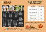 BÁO GIÁ LY NHỰA - LY GIẤY GẠO HOME 