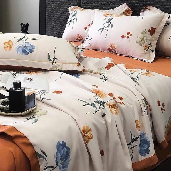  . Cotton Lụa HOA VĂN - CHĂN HÈ CLH12 