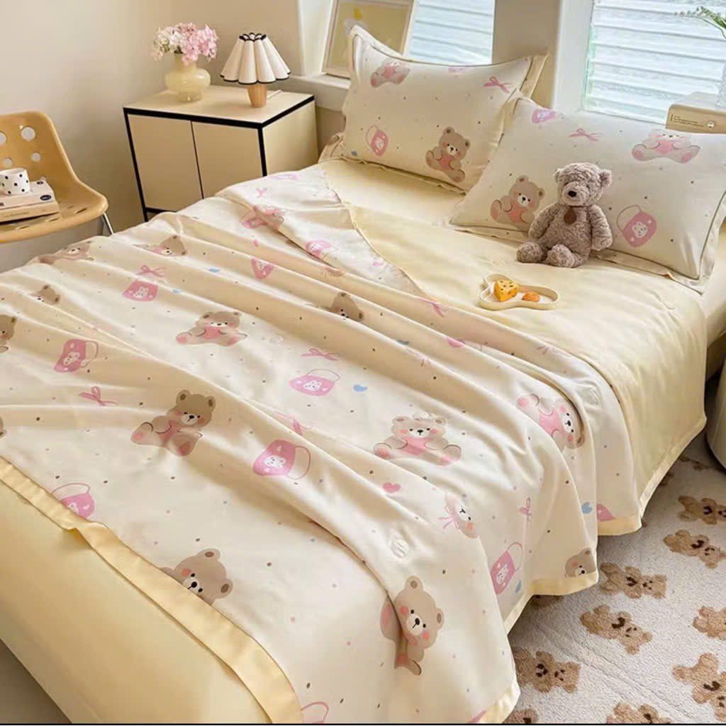  Cotton Lụa HOA VĂN - CHĂN HÈ CLH05 