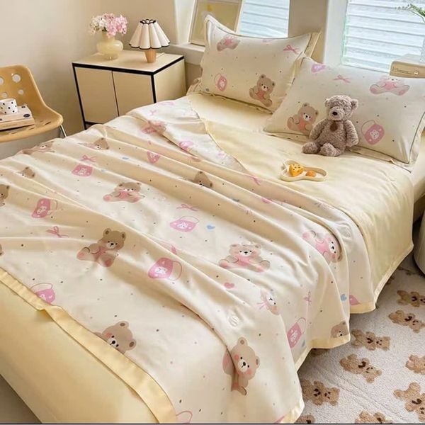  Cotton Lụa HOA VĂN - CHĂN HÈ CLH05 