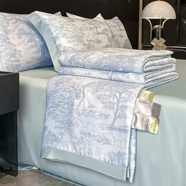  Cotton Lụa HOA VĂN - CHĂN HÈ CLH05 