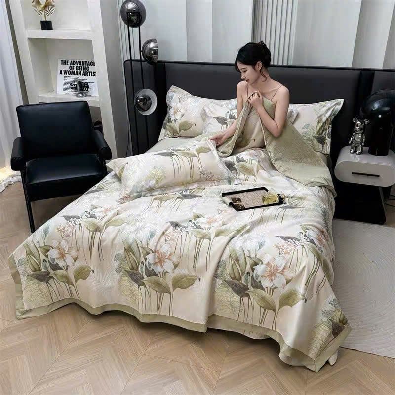  Cotton Lụa HOA VĂN - CHĂN HÈ CLH05 