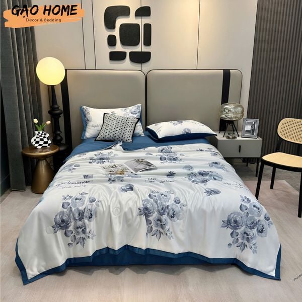  Cotton Lụa HOA VĂN - CHĂN HÈ CLH01 