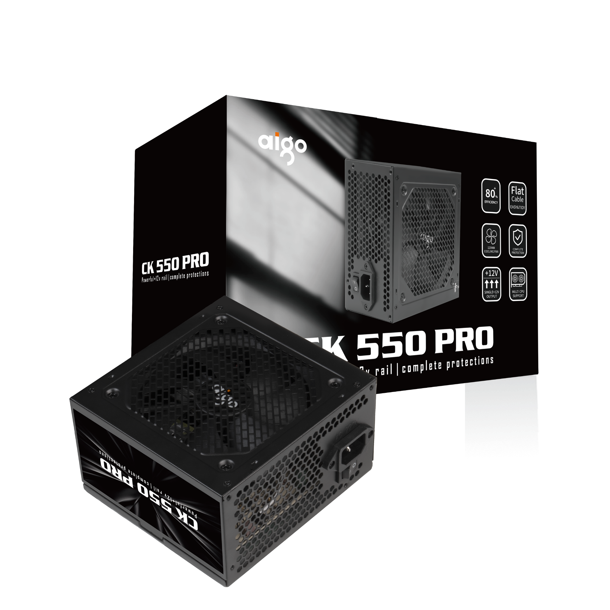 NGUỒN AIGO CK550 PRO 80 EFFICIENCY