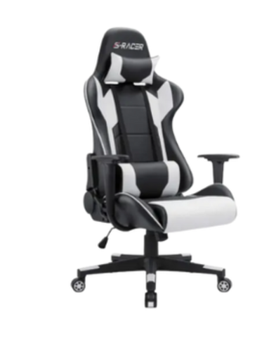GHẾ GAMING Chân Xoay SRACER WHITE