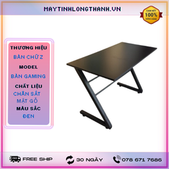 Bàn Chữ Z thường Mặt Gỗ Đen
