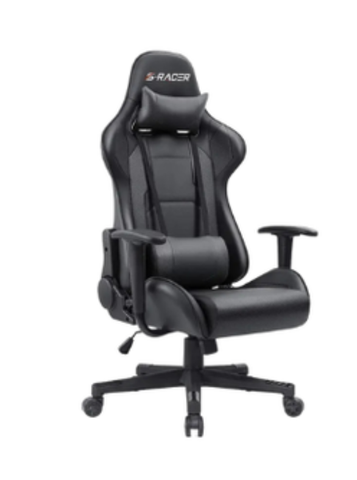 GHẾ GAMING Chân Xoay SRACER ĐEN