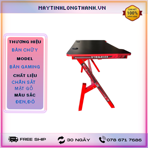 BÀN CHỮ Y (ĐỎ) MẶT GỖ ĐEN (KIỂU)