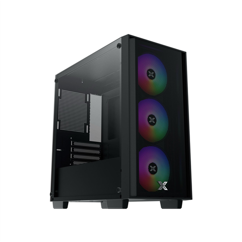 Vỏ Case Xigmatek MYX Air 3F EN45967 (M-atx, 3 fan RGB, Màu Đen)
