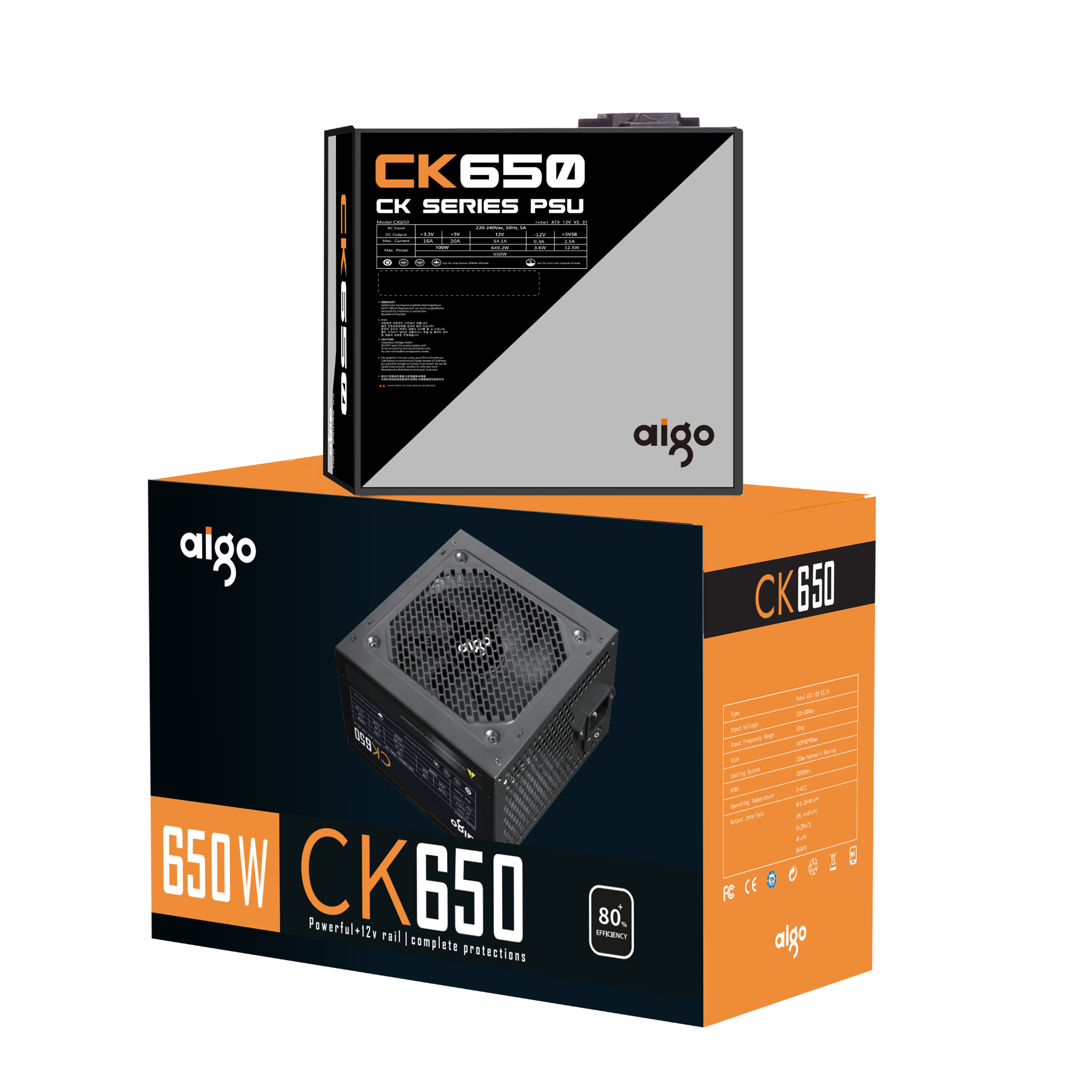 NGUỒN AIGO MODEL CK650 650W