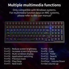 Bàn phím cơ Gaming Newmen GM328 Black, red switch