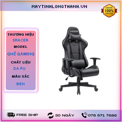 GHẾ GAMING Chân Xoay SRACER ĐEN