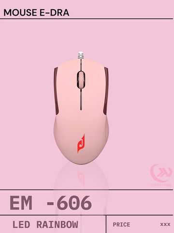 CHUỘT MÁY TÍNH E-DRA EM606 PINK