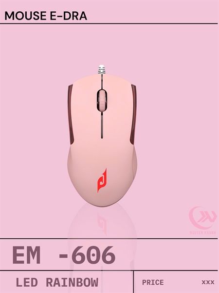 CHUỘT MÁY TÍNH E-DRA EM606 PINK