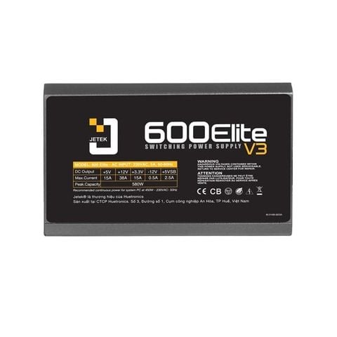 NGUỒN JETEK 600W Elite V3 Cũ