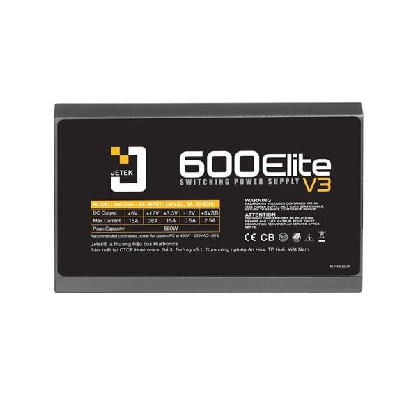 NGUỒN JETEK 600W Elite V3 Cũ