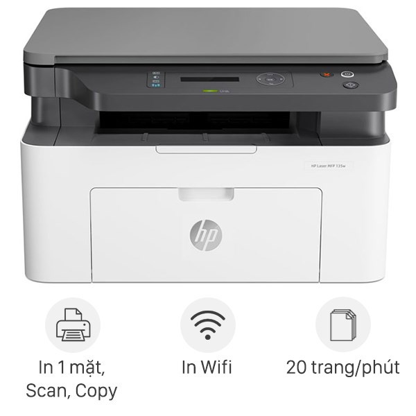 Máy in HP Laser Trắng đen đa năng In scan copy LaserJet 135a (4ZB82A) CBH9/23