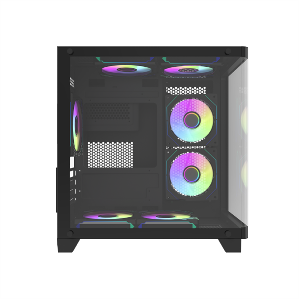 CASE MAGIC GM-02 CURVED BLACK (M-ATX / NO FAN)