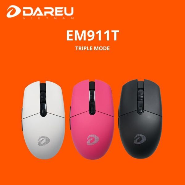 CHUỘT KHÔNG DÂY DAREU EM911T Black