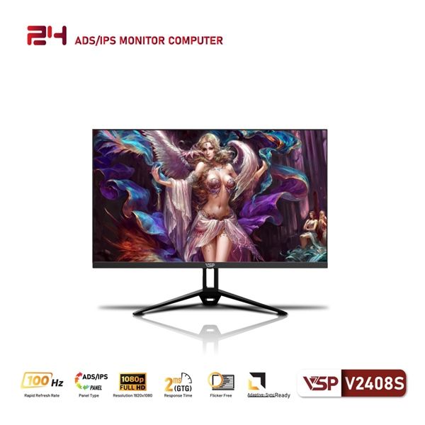 MÀN HÌNH VSP 2408S ĐEN (100hz / IPS / 2ms)