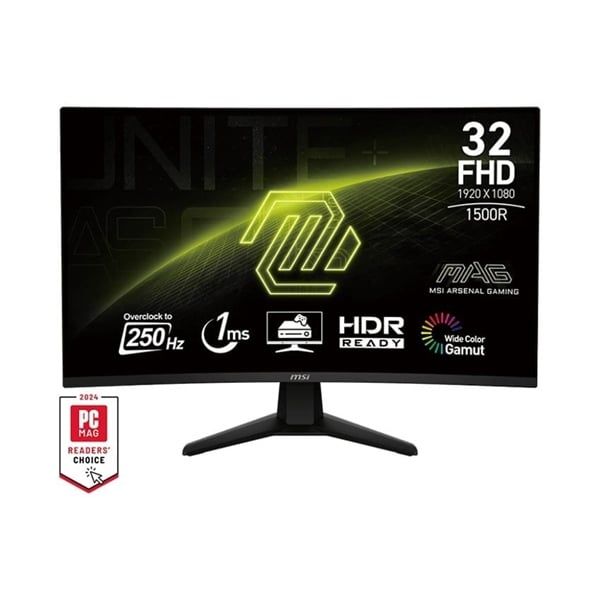 Màn hình cong MSI MAG 32C6X (31.5 inch/ FHD/ VA/ 250Hz/ 1ms/ 1500R)