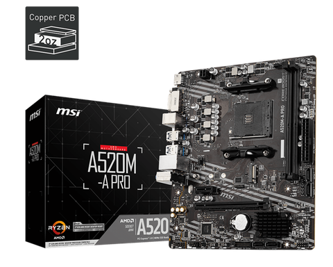 MAINBOARD AMD MSI A520M-A PRO