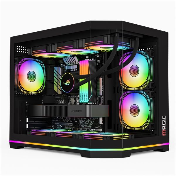 CASE MAGIC GM-08L PRO (Full M-ATX, SẴN DẢI LED RGB OR ARGB)