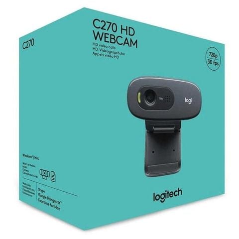 WEBCAM LOGITECH C270 HD 720p 30fps