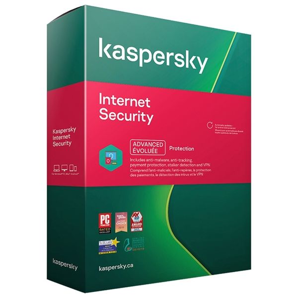 Phần mềm Internet Security Kaspersky 1PC New BH 12TH