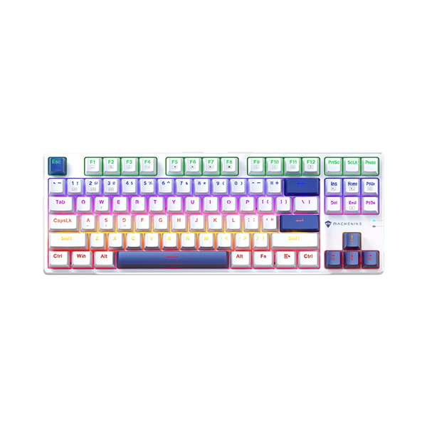 Bàn Phím Cơ có dây Machenike K500-B87 White Blue Blue switch