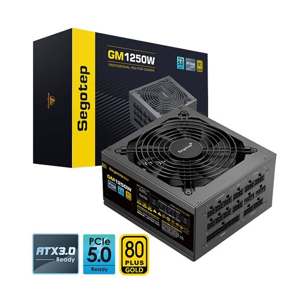 NGUỒN 1250W SEGOTEP GM1250W (SG-1350G) 80 PLUS GOLD PCIE 5.1 BLACK