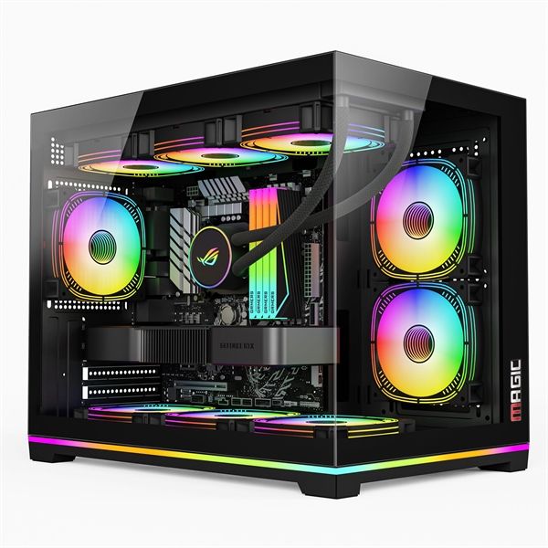 CASE MAGIC GM-06L PRO (Full M-ATX, SẴN DẢI LED RGB OR ARGB)