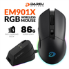 Chuột Không Dây DareU EM901X RGB Superlight Black