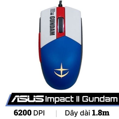 Chuột ASUS ROG Strix Impact II Gundam LTD P515