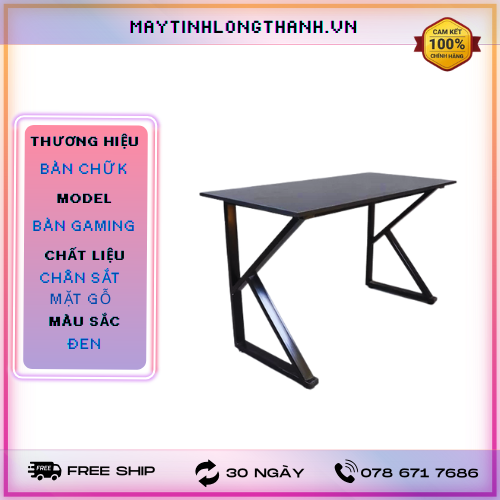 Bàn Chữ K thường Mặt Gỗ Đen