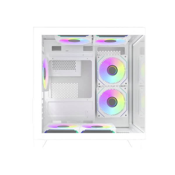 CASE MAGIC GM-02 CURVED WHITE (M-ATX / NO FAN)