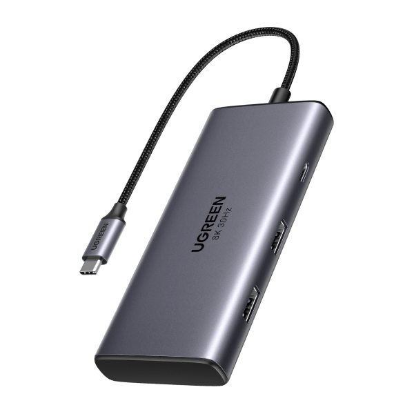 HUB TYPE C 6 IN 1 (HDMI, 2USB, USB C, THẺ NHỚ)