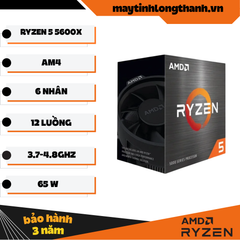 CPU AMD RYZEN 5 5600X BOX CHÍNH HÃNG