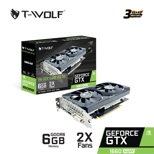 VGA T-WOLF TW-GTX1660S 6G D6